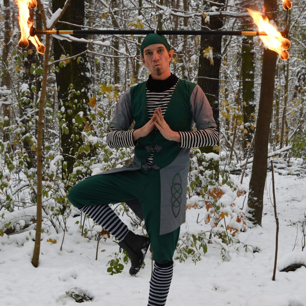 Artistik Feuershow für Weihnachtsmärkte